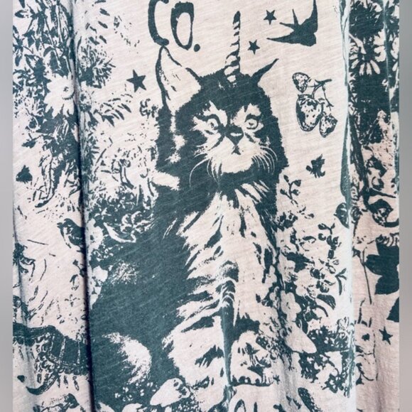 Magnolia Pearl Unicat Boyfriend Tee Dress OS WOT - Picture 4 of 5